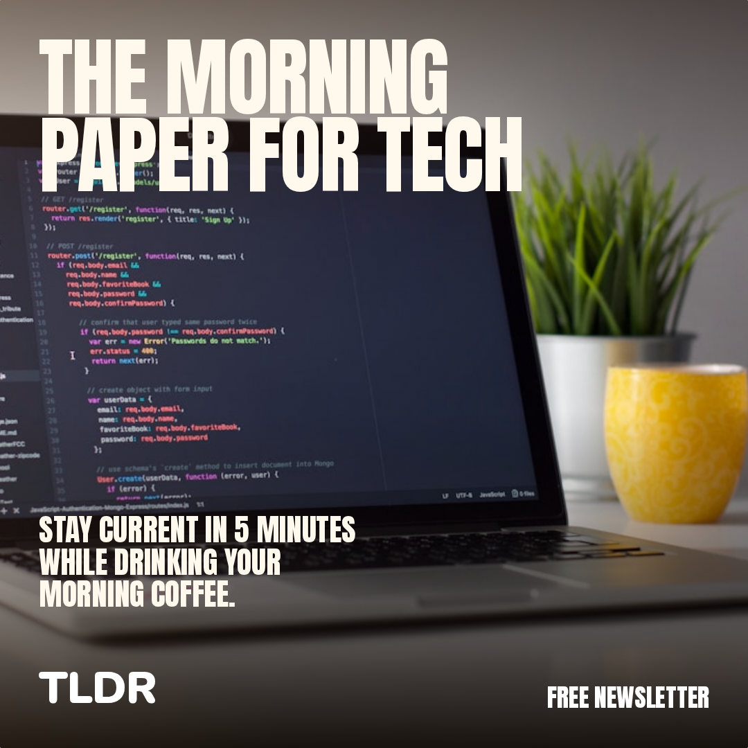 TLDR Newsletter Facebook ad