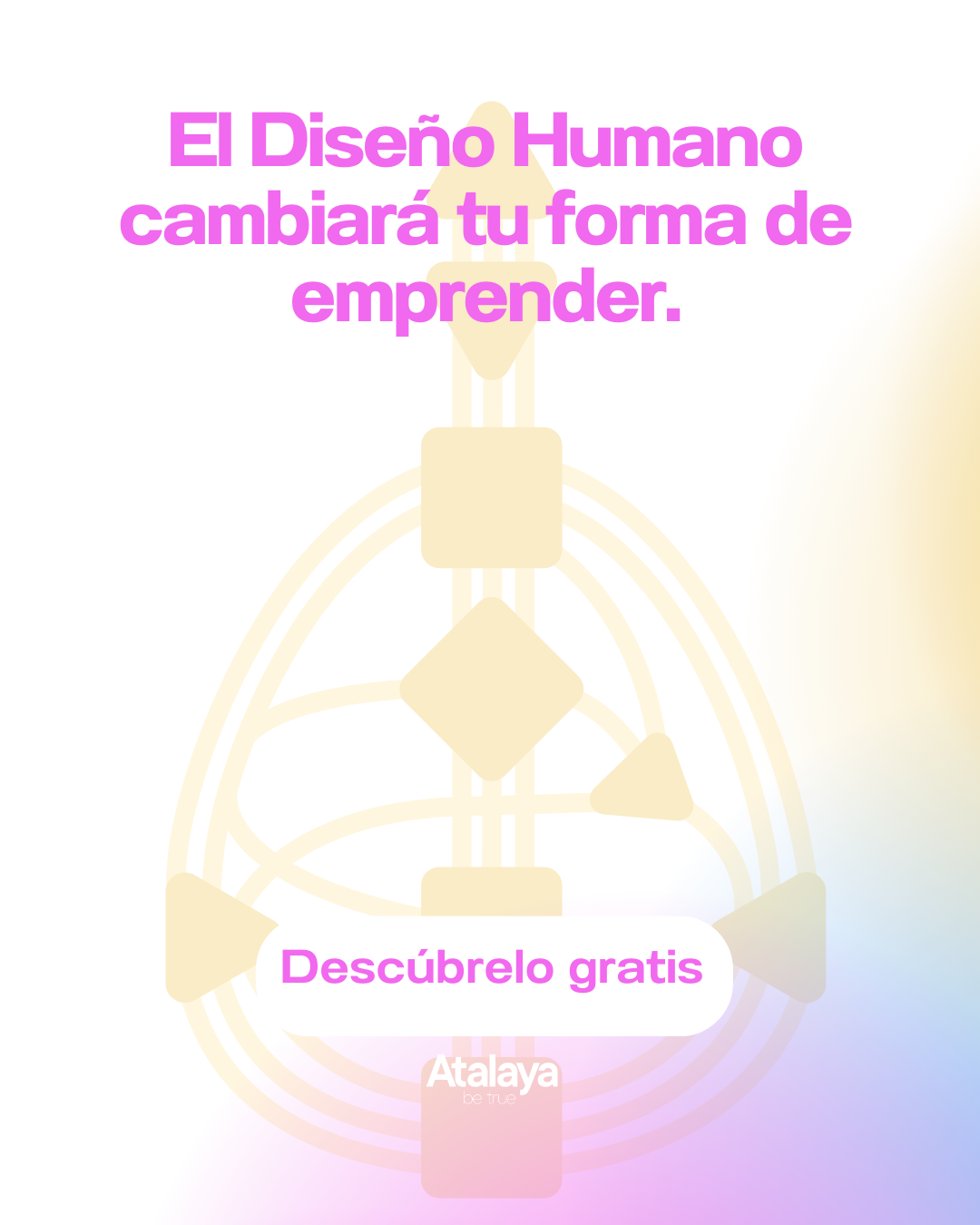Human Design Mentoring Facebook ad: Emprende con Alma y Éxito
