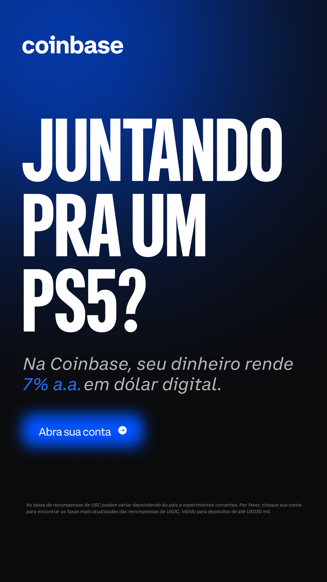 Coinbase Facebook ad