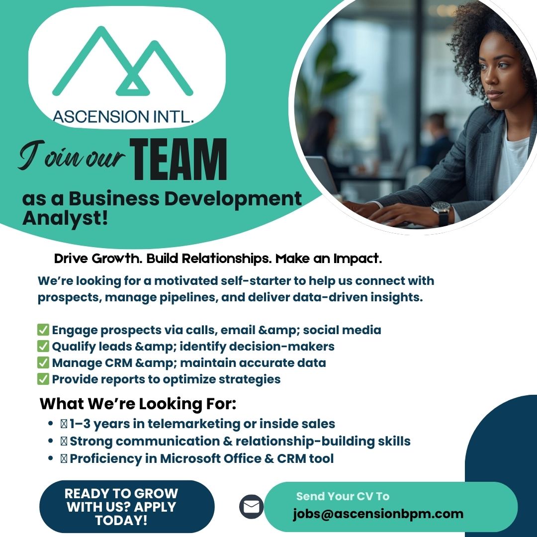 Ascension International Limited Facebook ad: We’re Hiring! Join Our Growing Team
