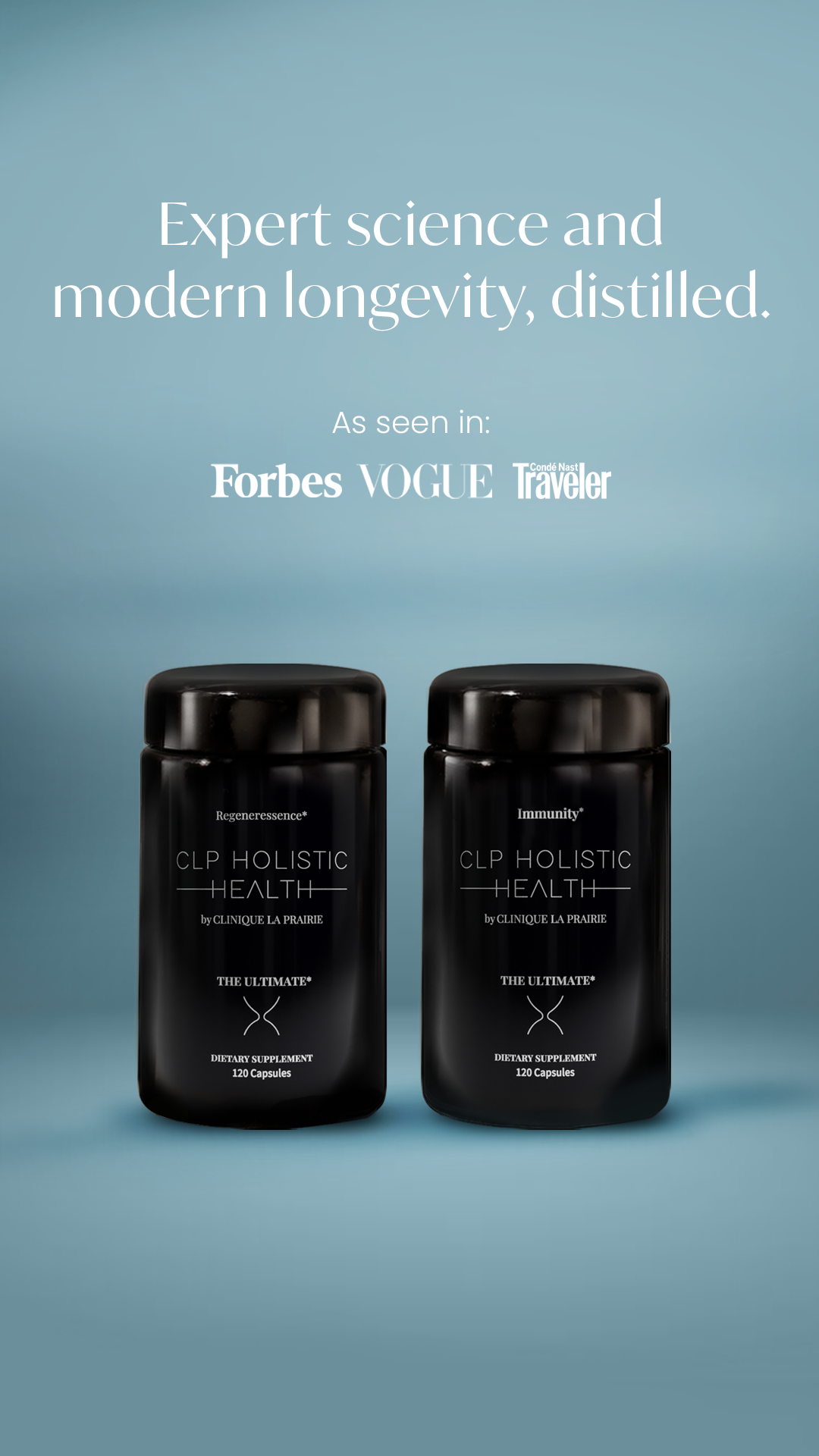 Holistic Health by Clinique La Prairie Facebook ad
