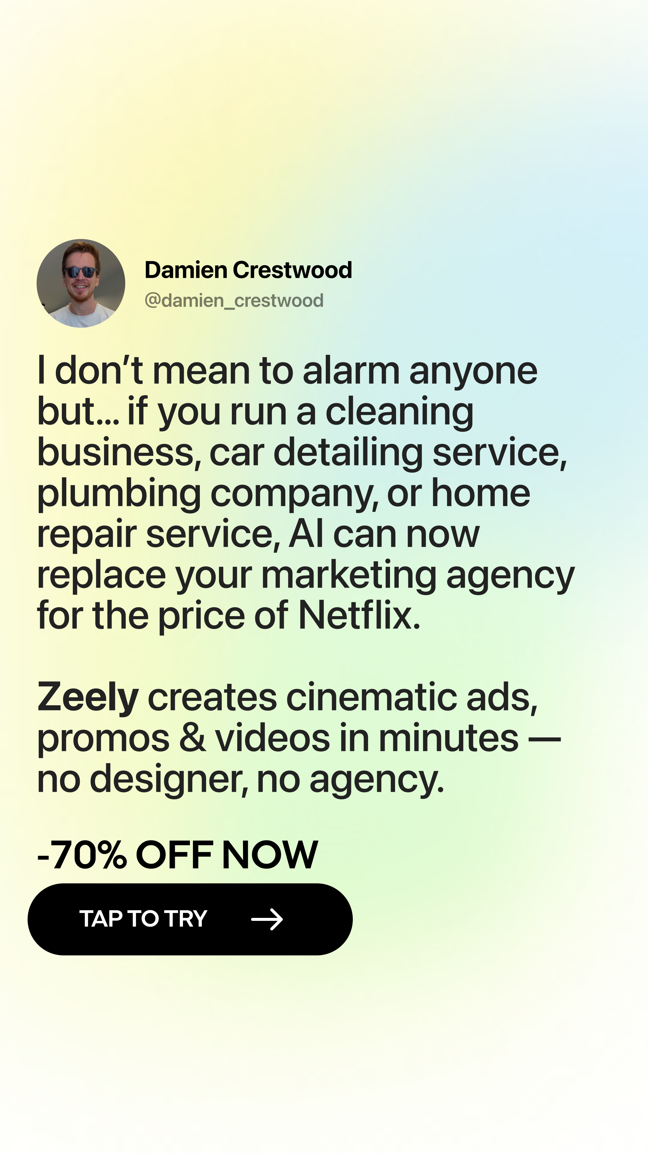 Zeely Facebook ad