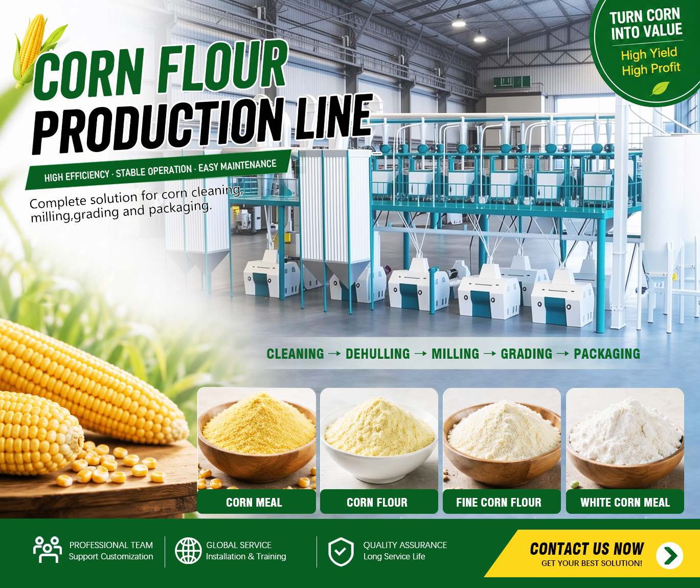 Henan Aohua Intelligent Machinery Equipment Co., Ltd. Facebook ad: Complete Maize Milling Plant Manufacturer