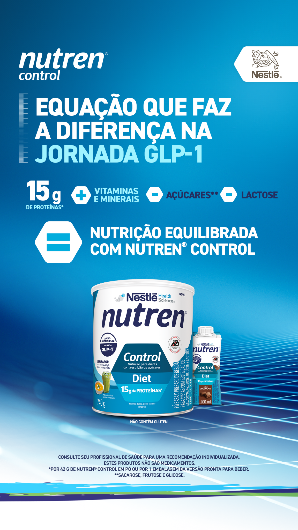 Nutren Control Facebook ad: Apoio nutricional para sua rotina