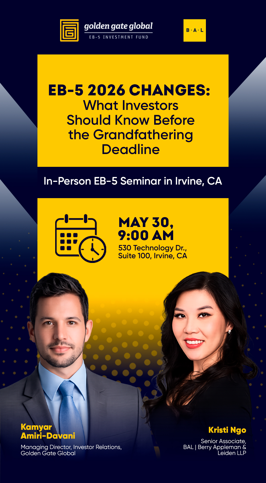 EB-5 Regional Center: Golden Gate Global Facebook ad