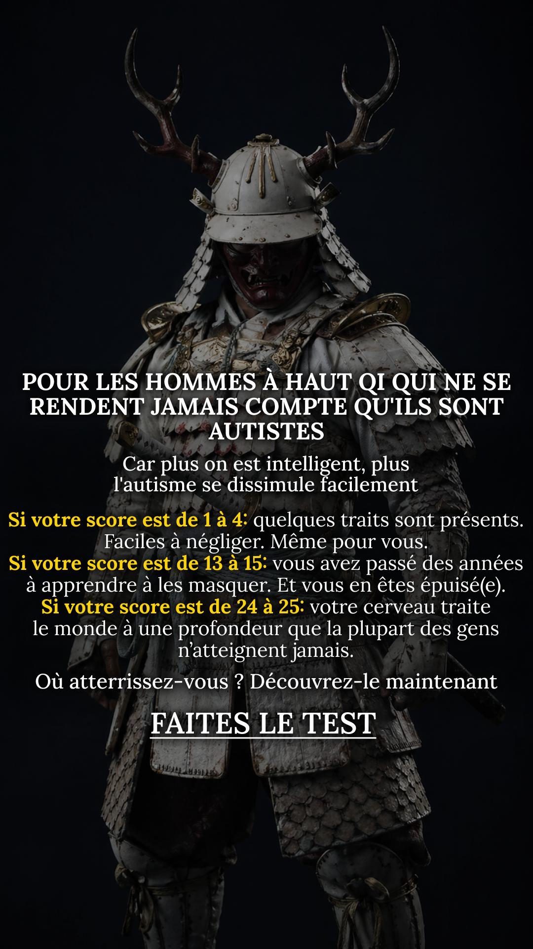 International IQ test Facebook ad