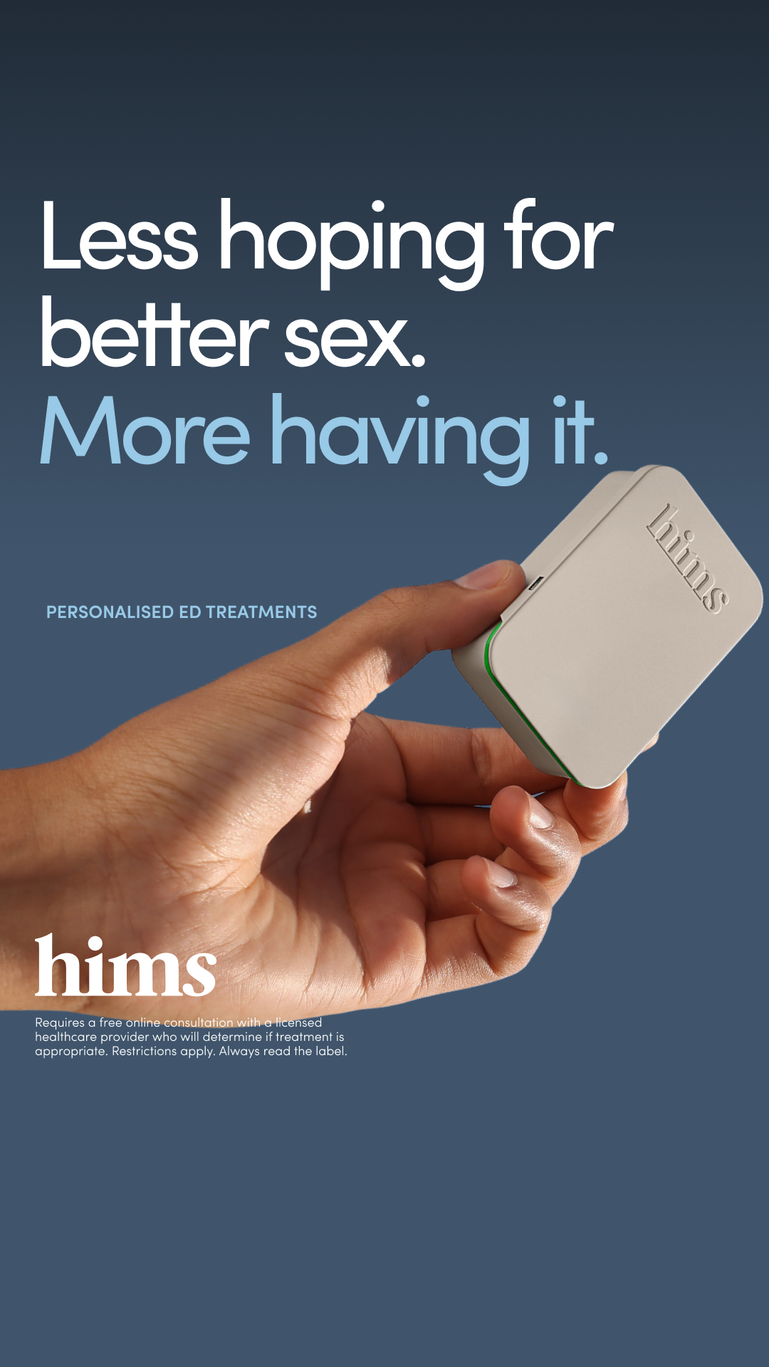 hims Facebook ad