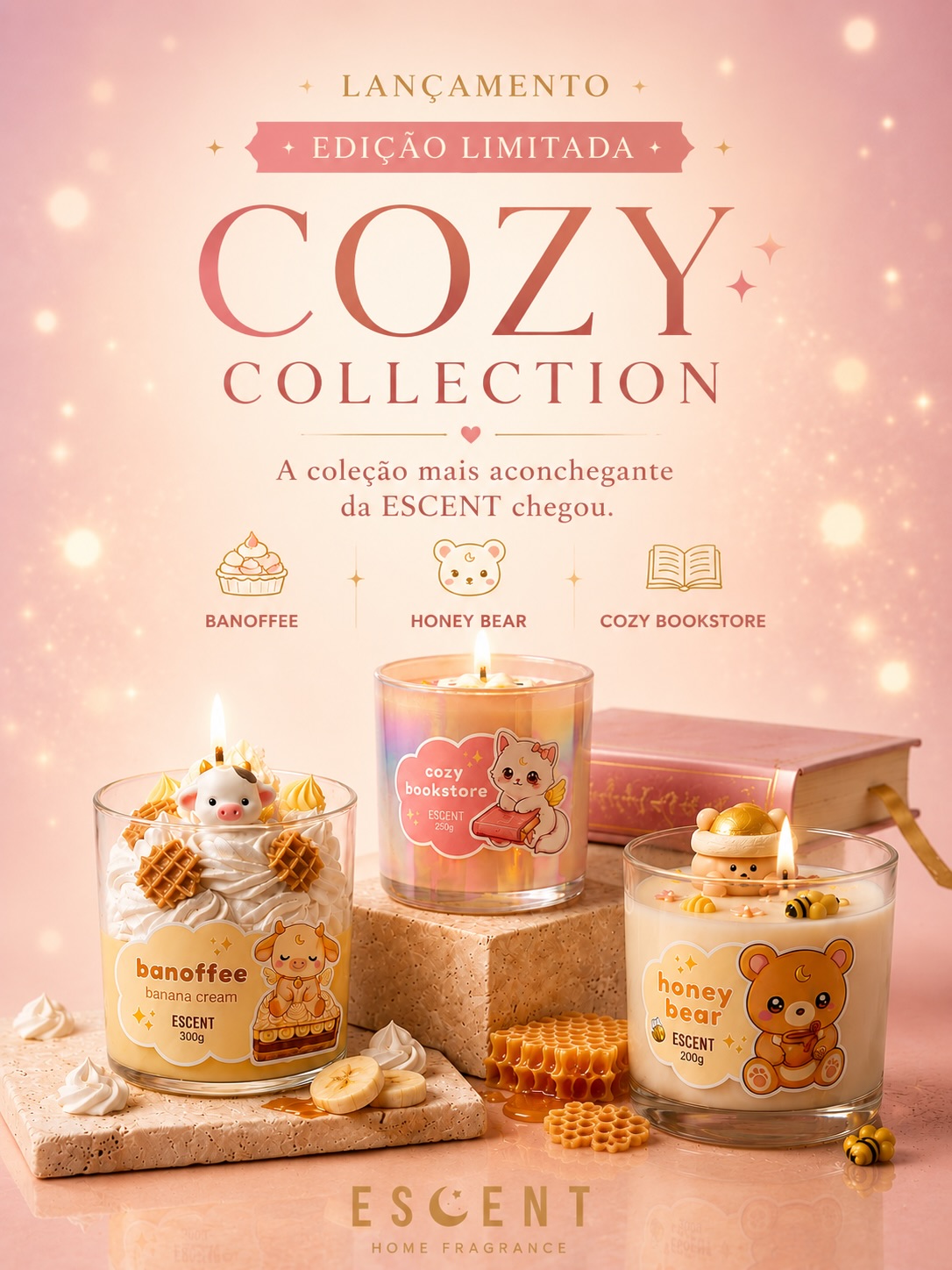 Escent Candle Co Facebook ad: A coleção mais aconchegante da ESCENT chegou