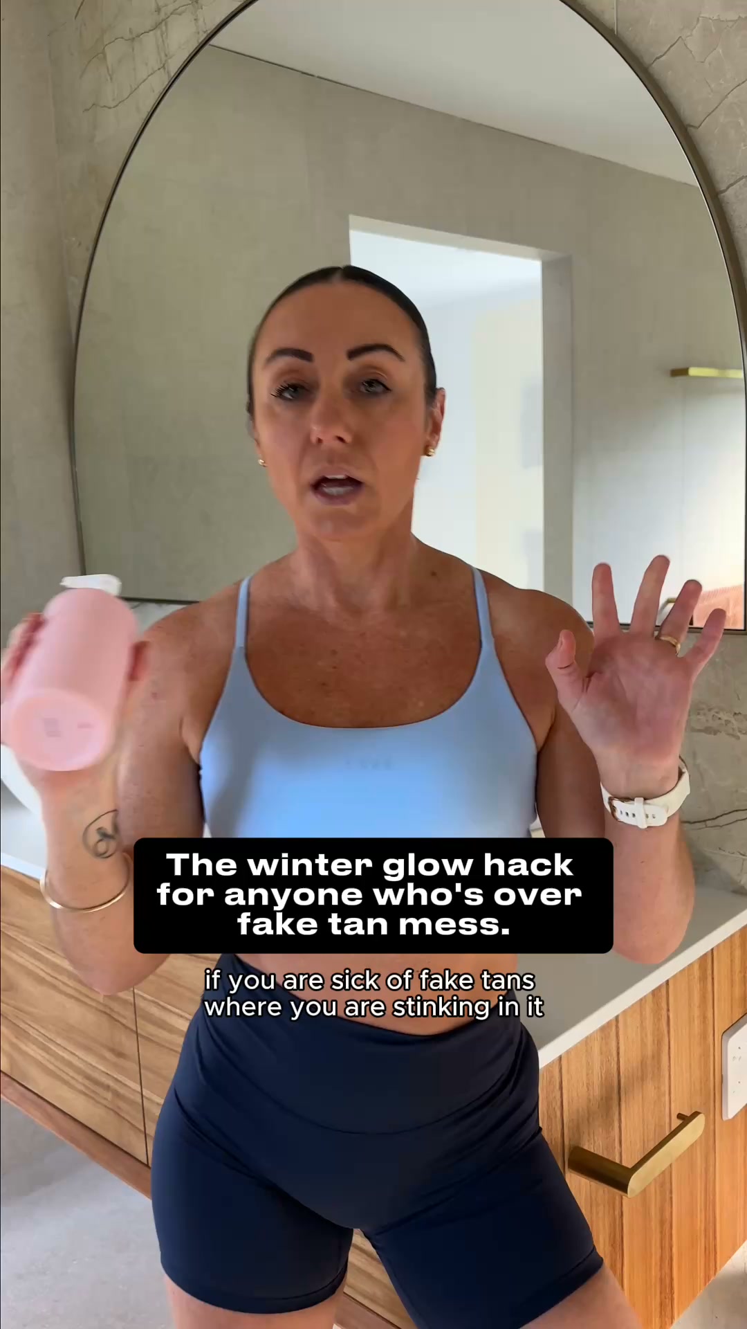 Lust Minerals Facebook ad: Don't Settle For Fake Tan Mess