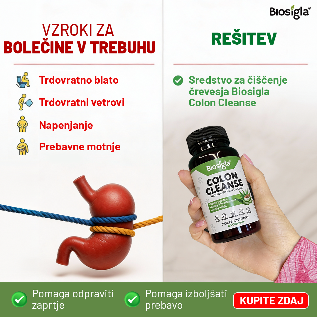 Biosigla Slovensko Facebook ad: Čiščenje, hujšanje, okrevanje