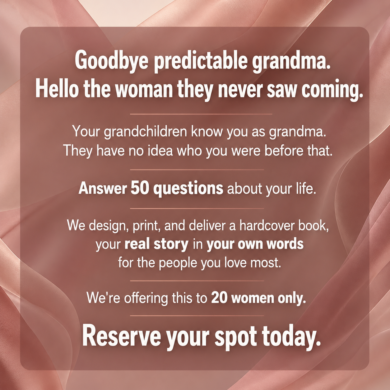 Memowrite Facebook ad