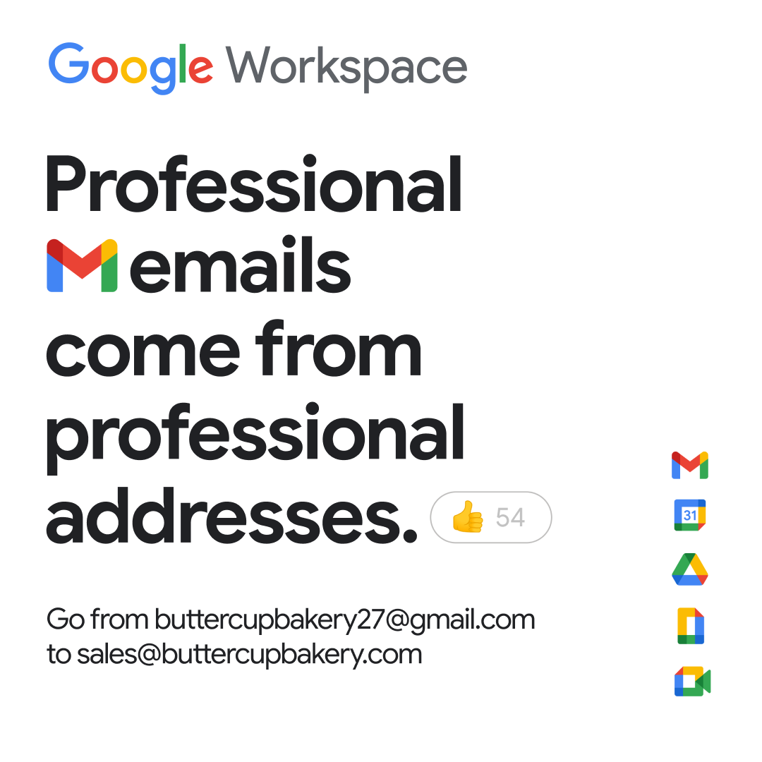 Google Workspace Facebook ad