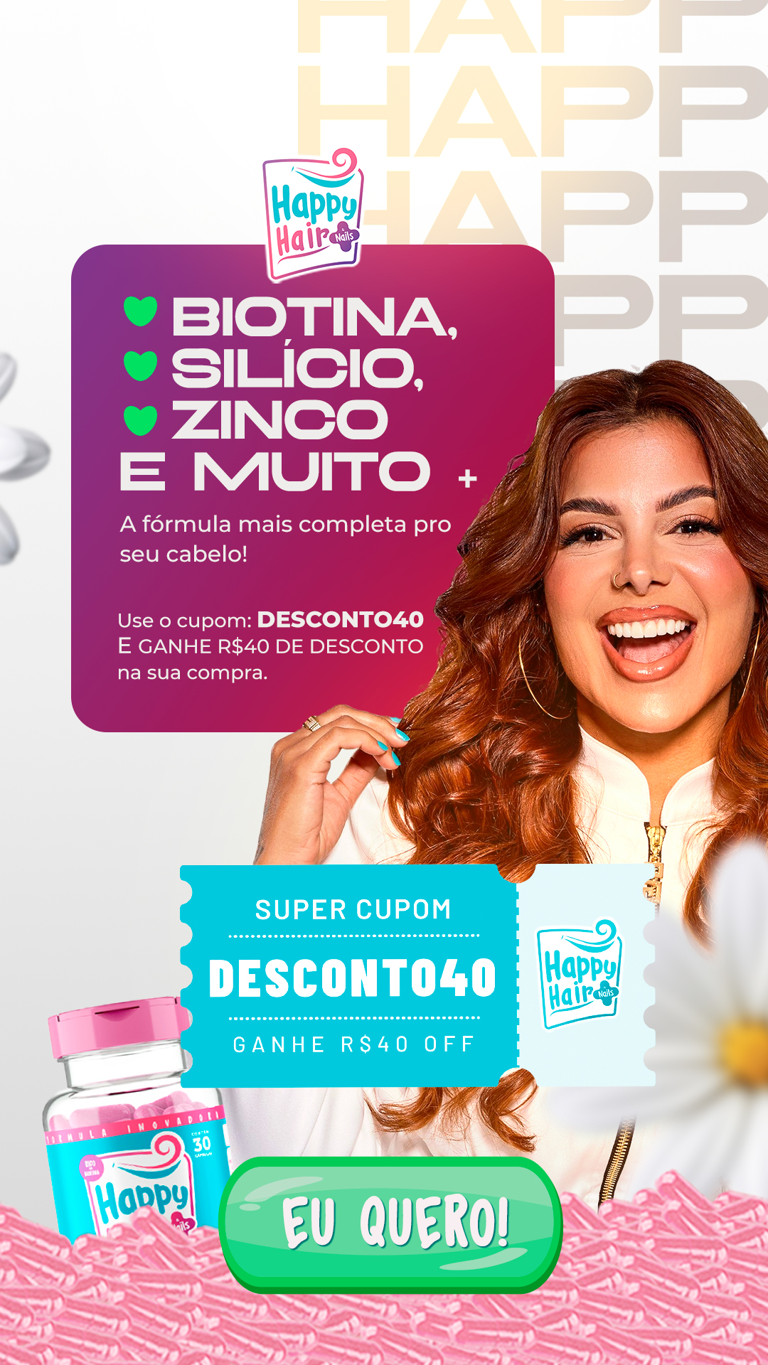 Happy Hair Facebook ad