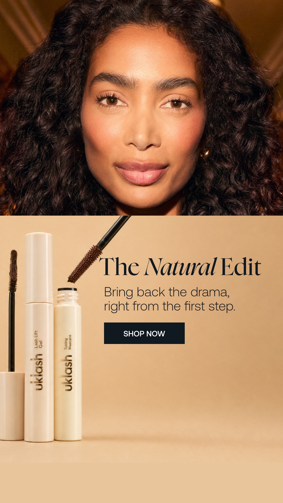 Uklash Facebook ad: NEW IN: Lash Lift Gel
