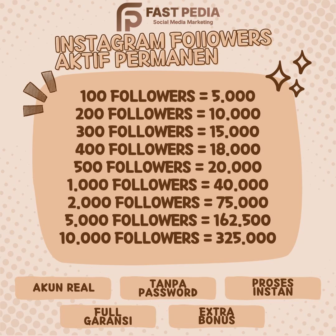 Fast Home Indonesia Facebook ad: Followers kamu masih sedikit?