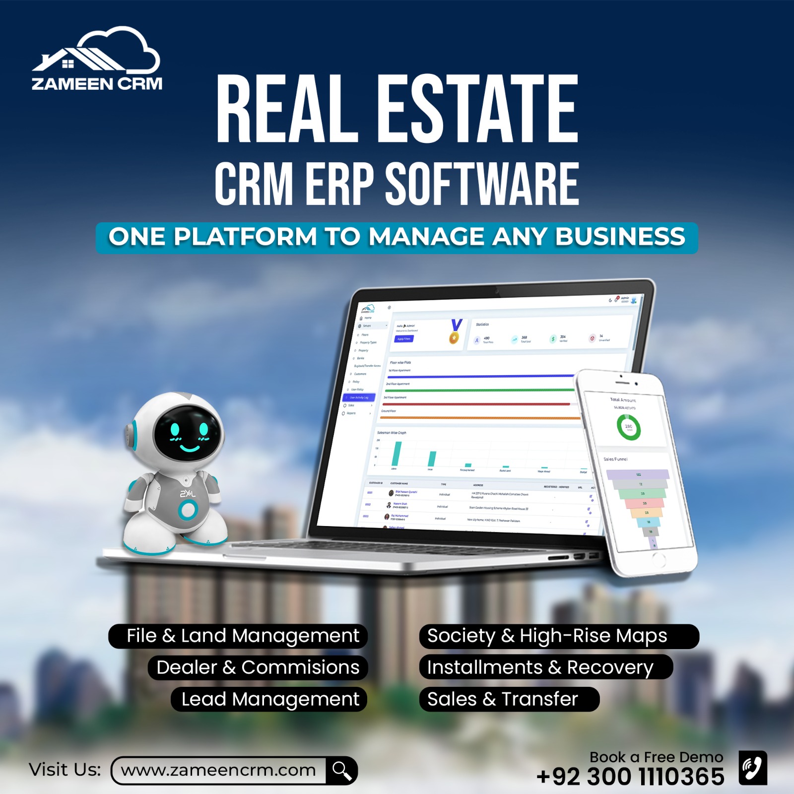 Zameencrm Facebook ad