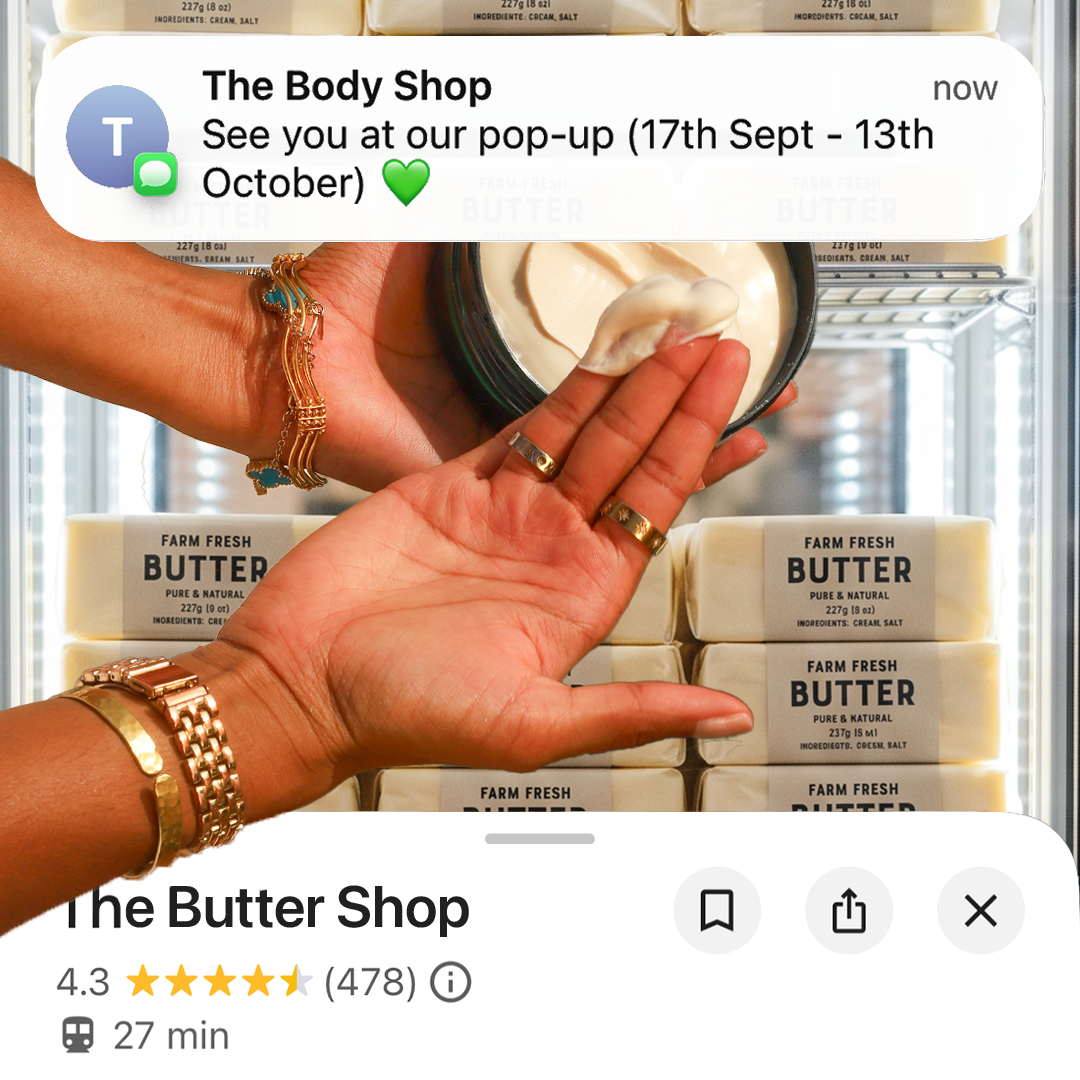 The Body Shop Facebook ad