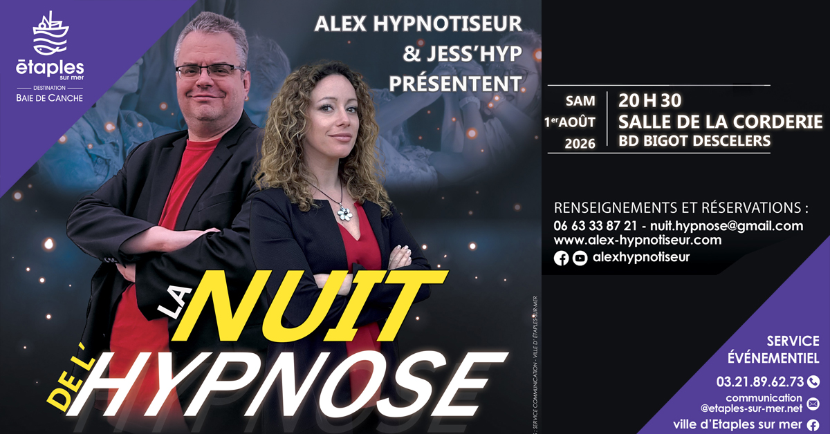 Alex Hypnotiseur de spectacle - Spectacle d'hypnose Facebook ad