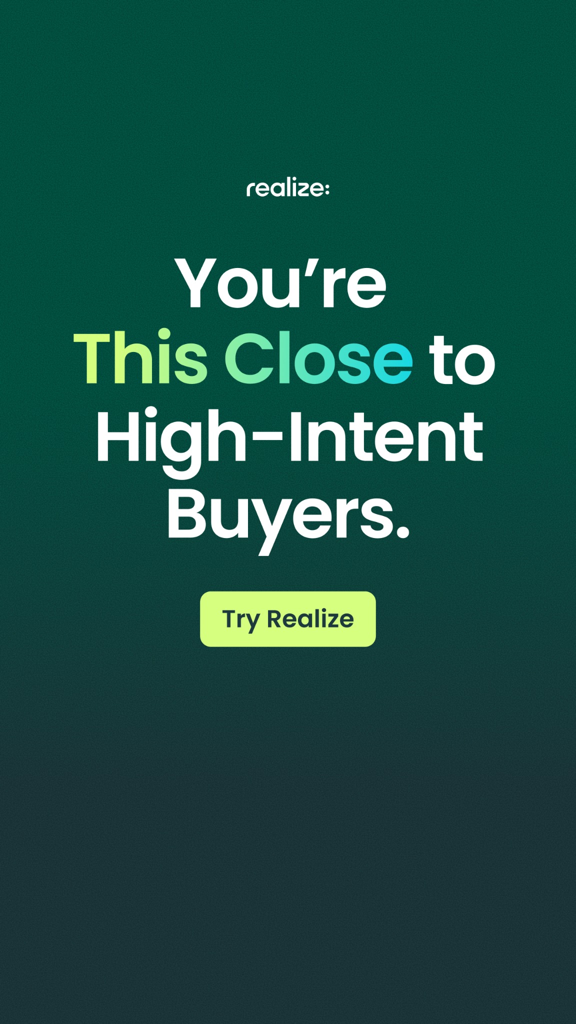 Realize For Advertisers Facebook ad