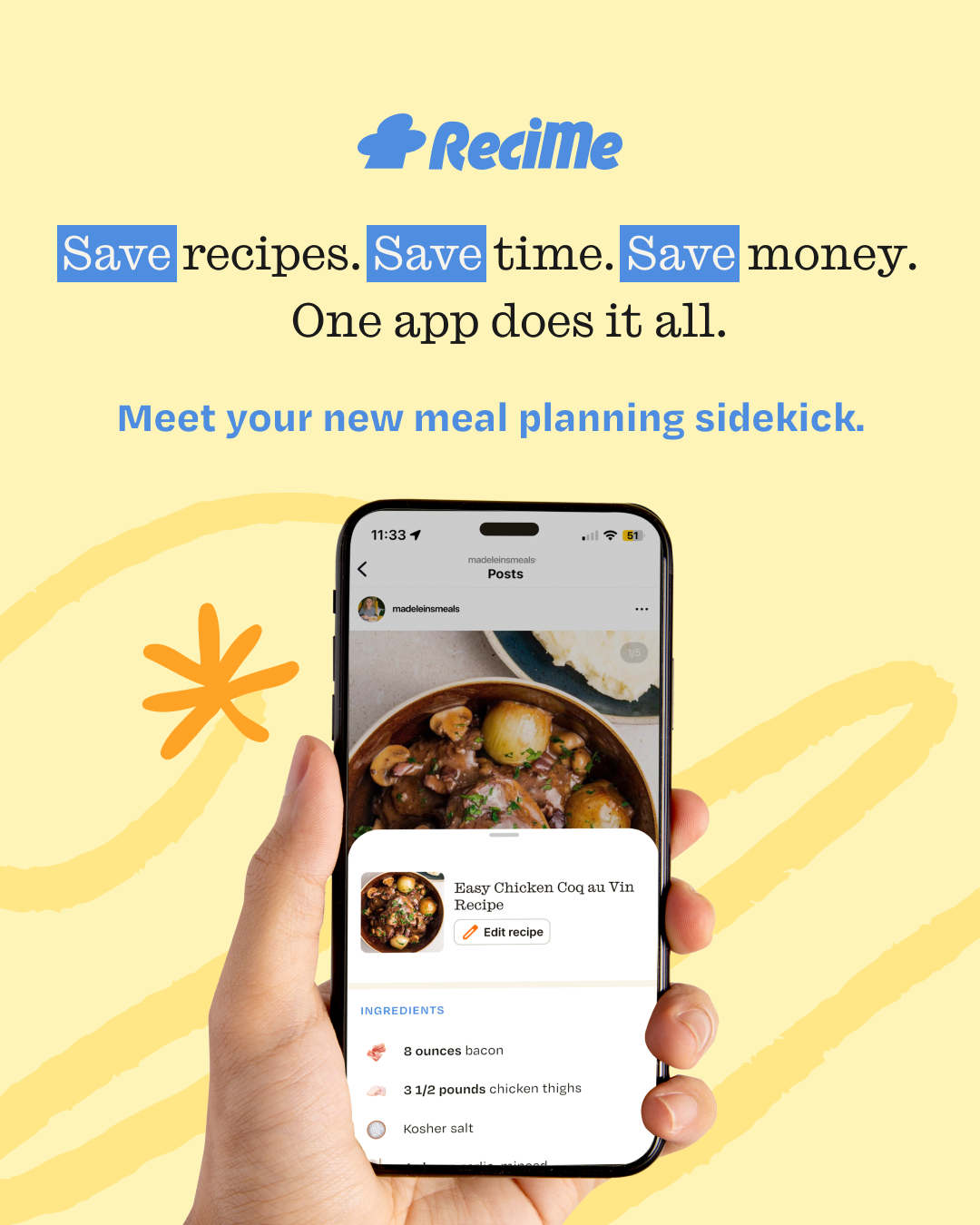 ReciMe Facebook ad