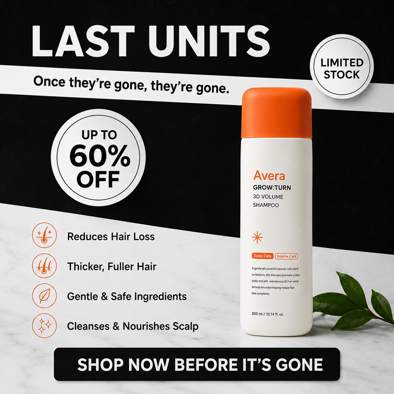 Avera Hair Care Facebook ad