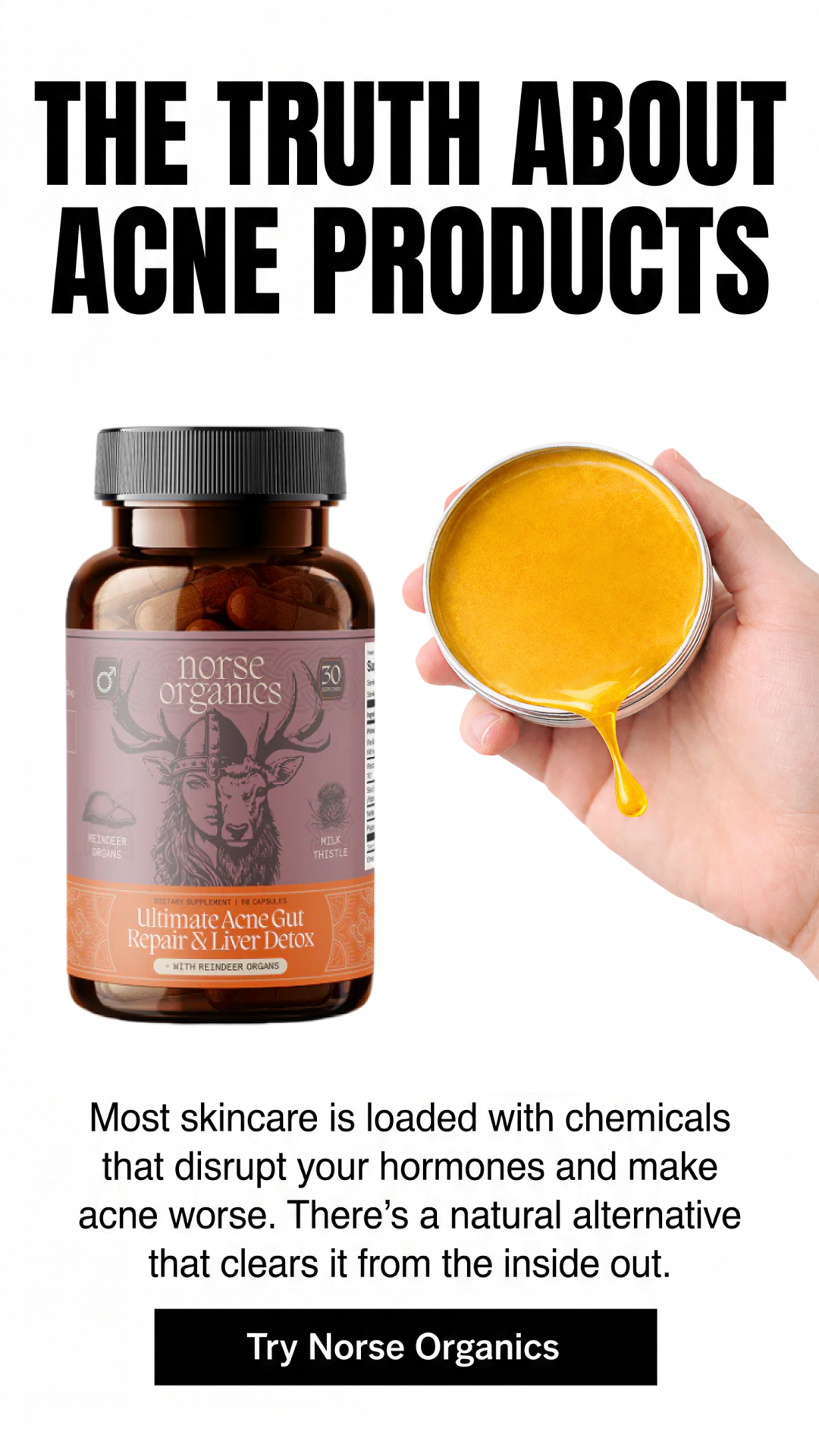 Norse Organics Facebook ad