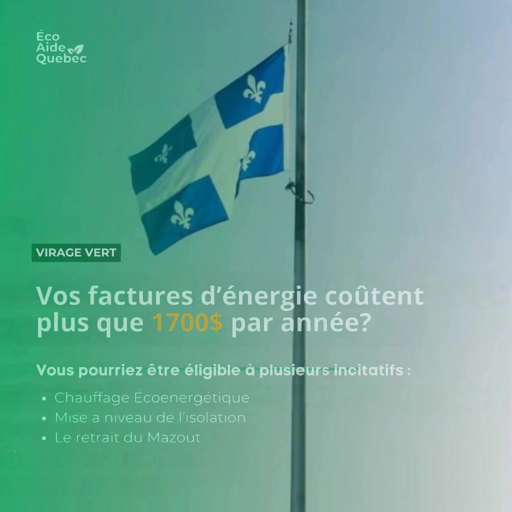 Écoaide Québec - Conseillers en travaux écoénergétique Facebook ad