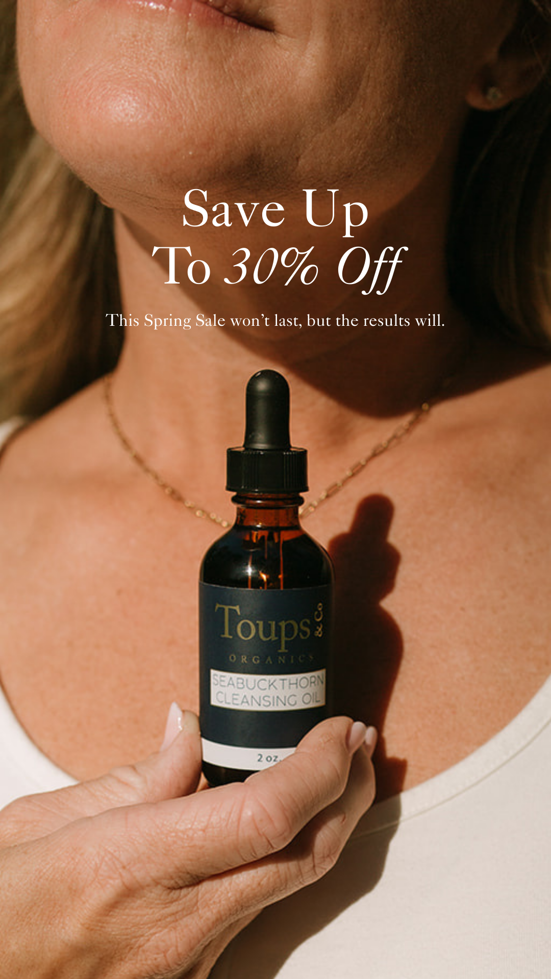 Toups and Co Organics Facebook ad