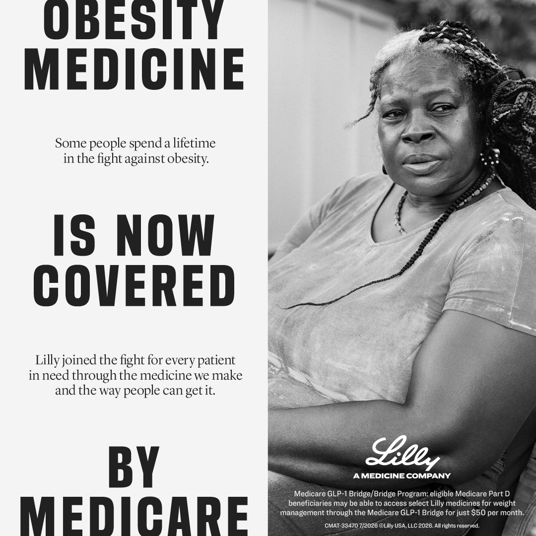 Eli Lilly and Company Facebook ad: Obesity Medicine Is Now Covered by Medicare