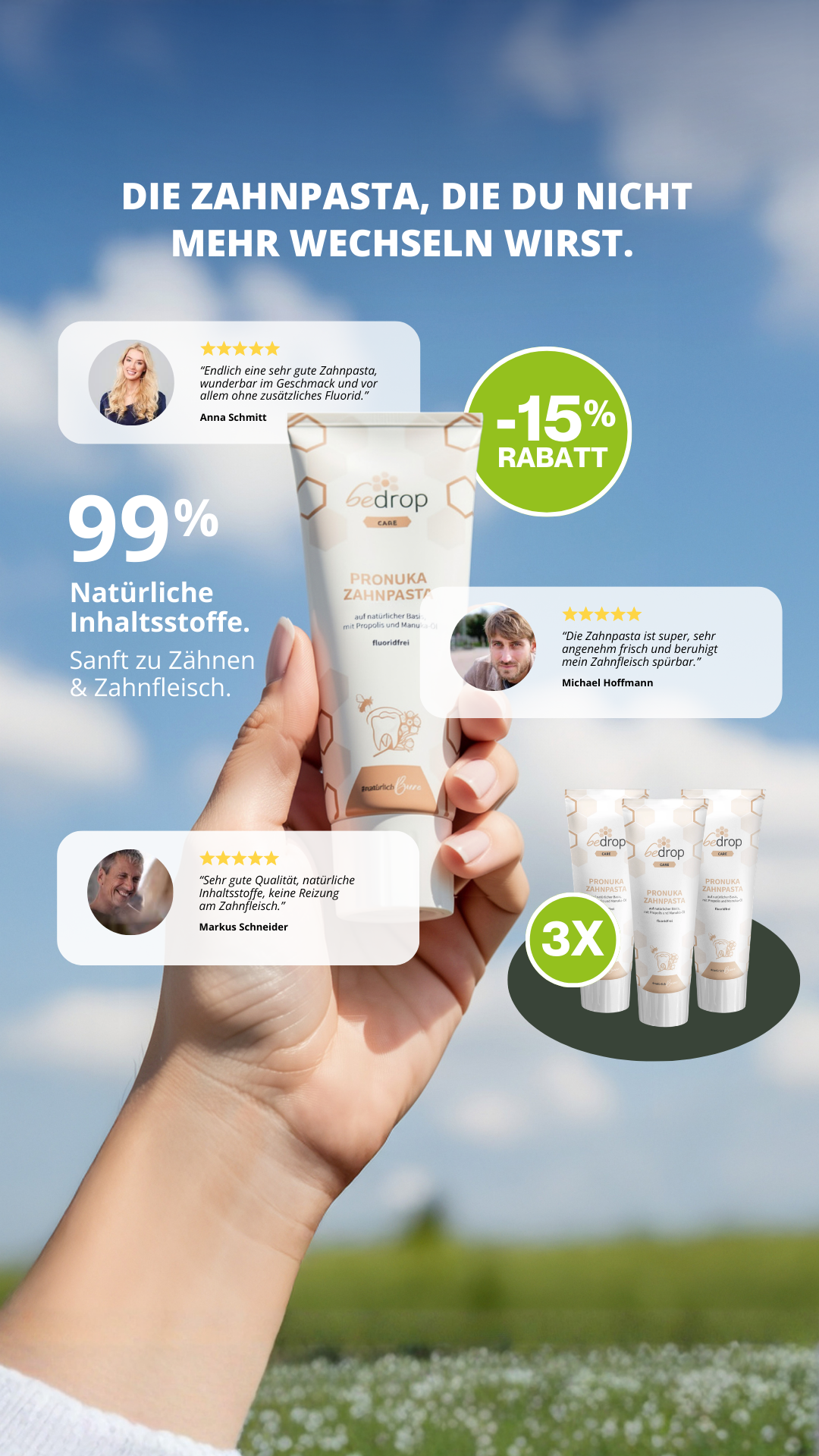 Bedrop #natürlichbiene Facebook ad