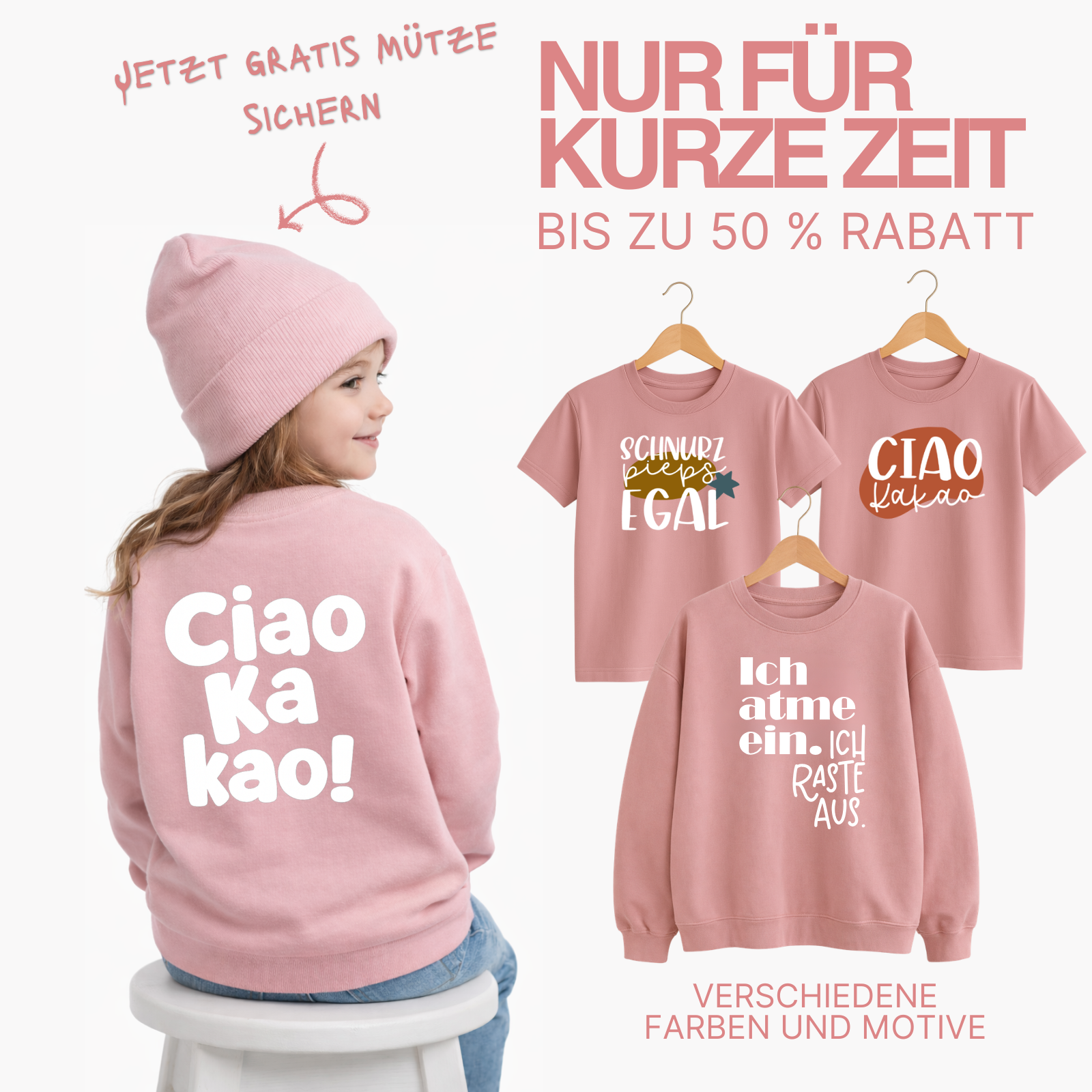 Lounis.Shop Facebook ad: Gratis Mütze sichern