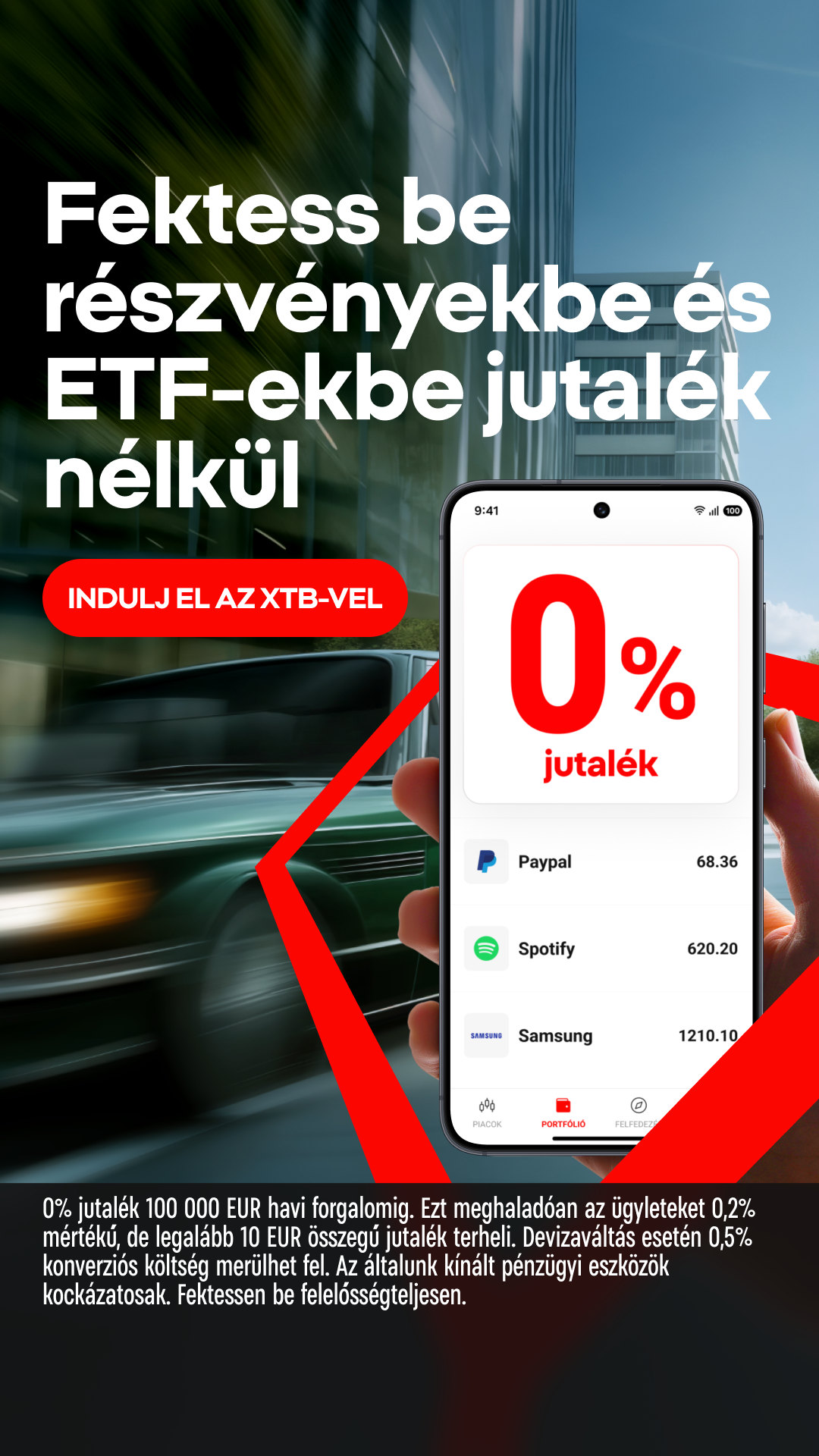 XTB Online Trading Facebook ad