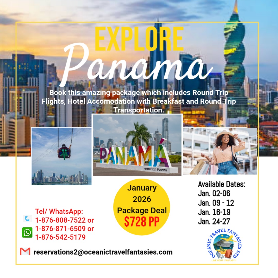 Oceanic Travel Fantasies Limited Facebook ad: 2026 PANAMA VACATION PACKAGES