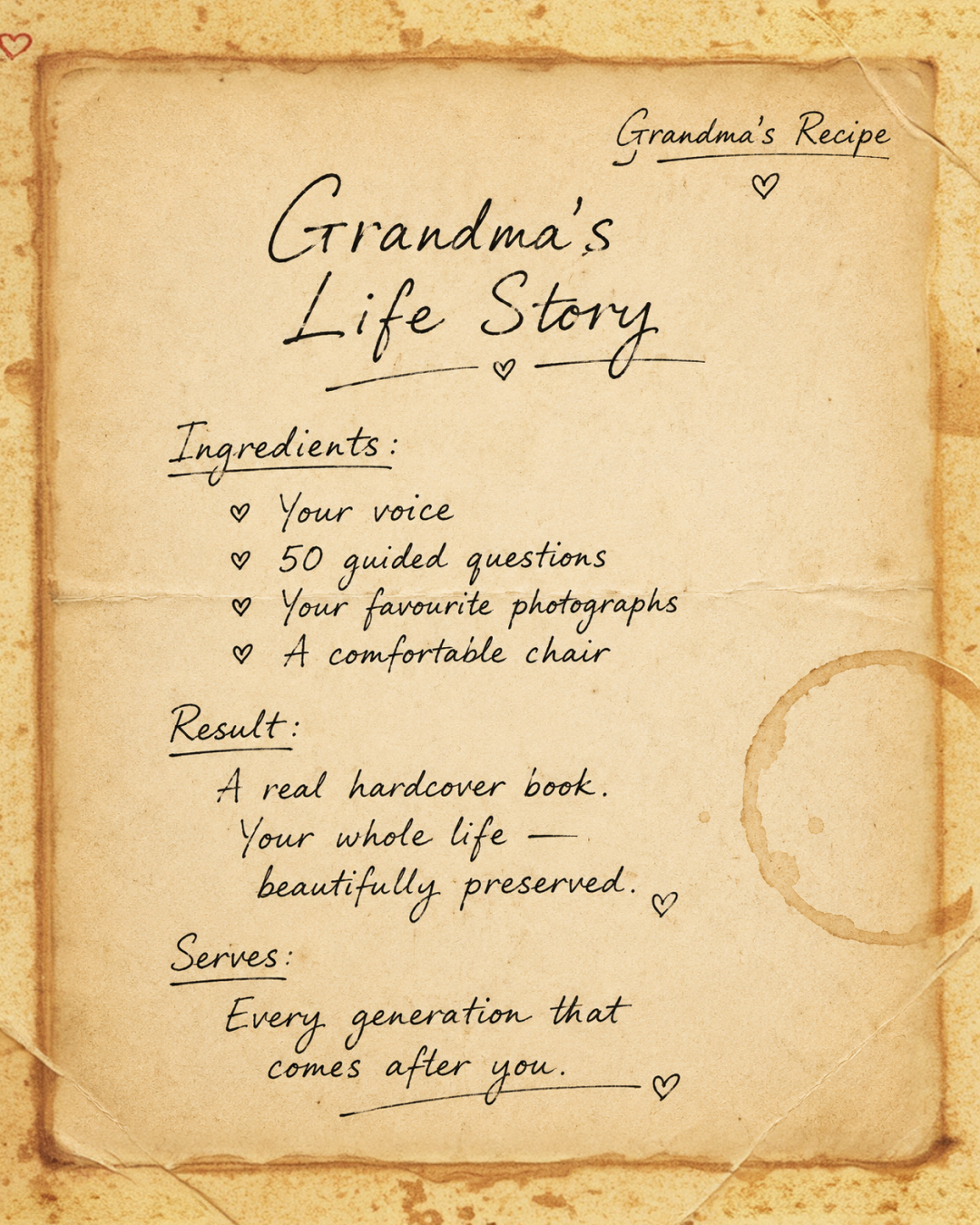 Memowrite Facebook ad