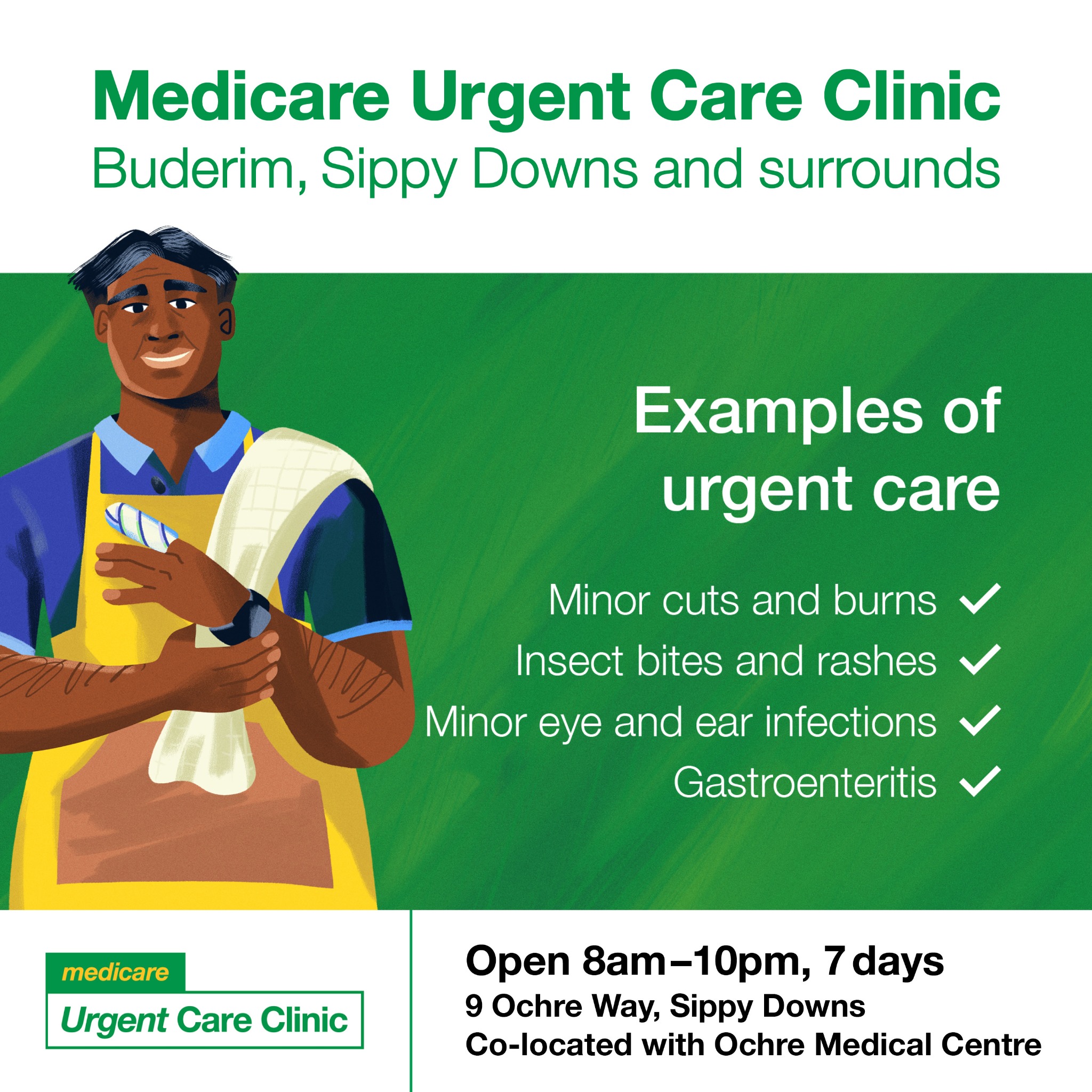 Medicare Urgent Care Clinic Buderim Facebook ad: Urgent Care Clinic Buderim