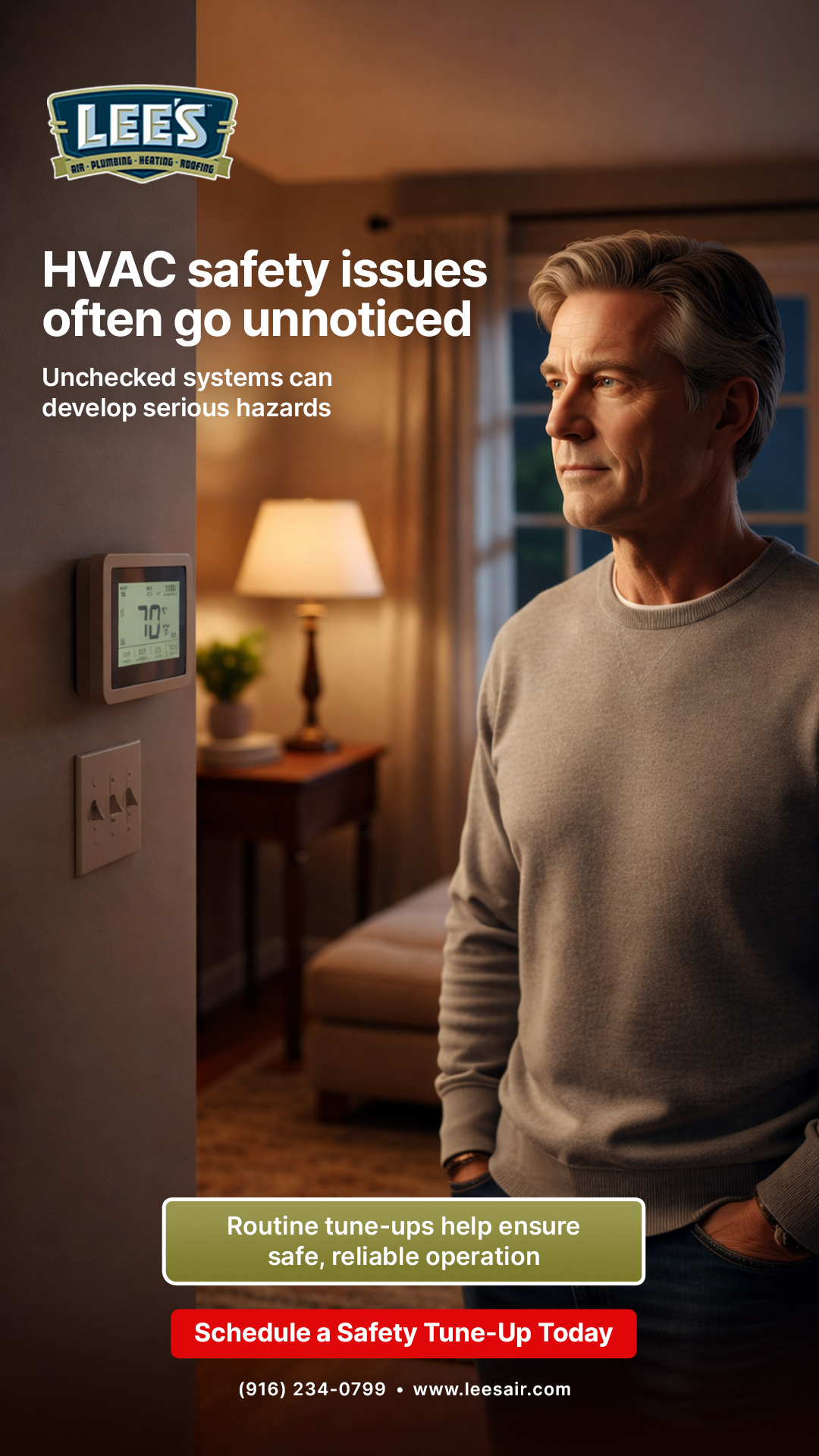 Lee's Air, Plumbing, Heating - Sacramento Facebook ad from Mar 2, 2026