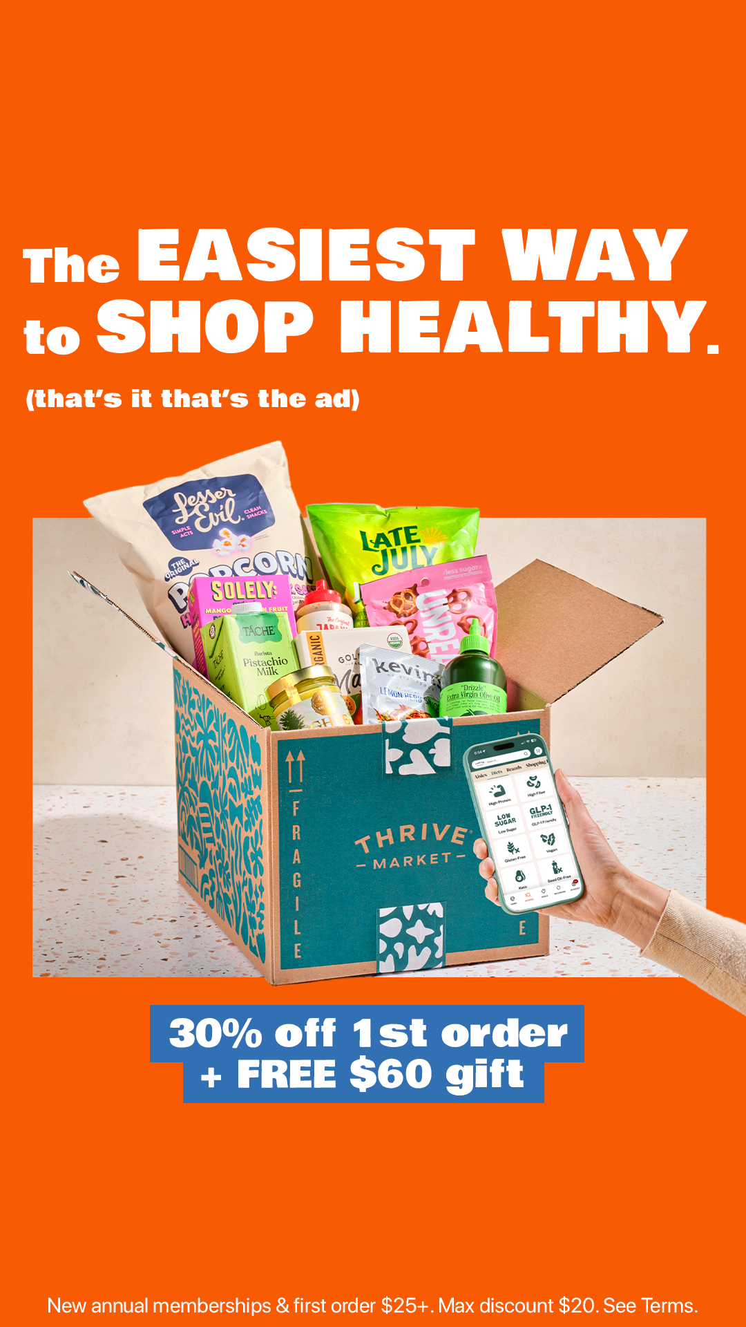 Thrive Market Facebook ad