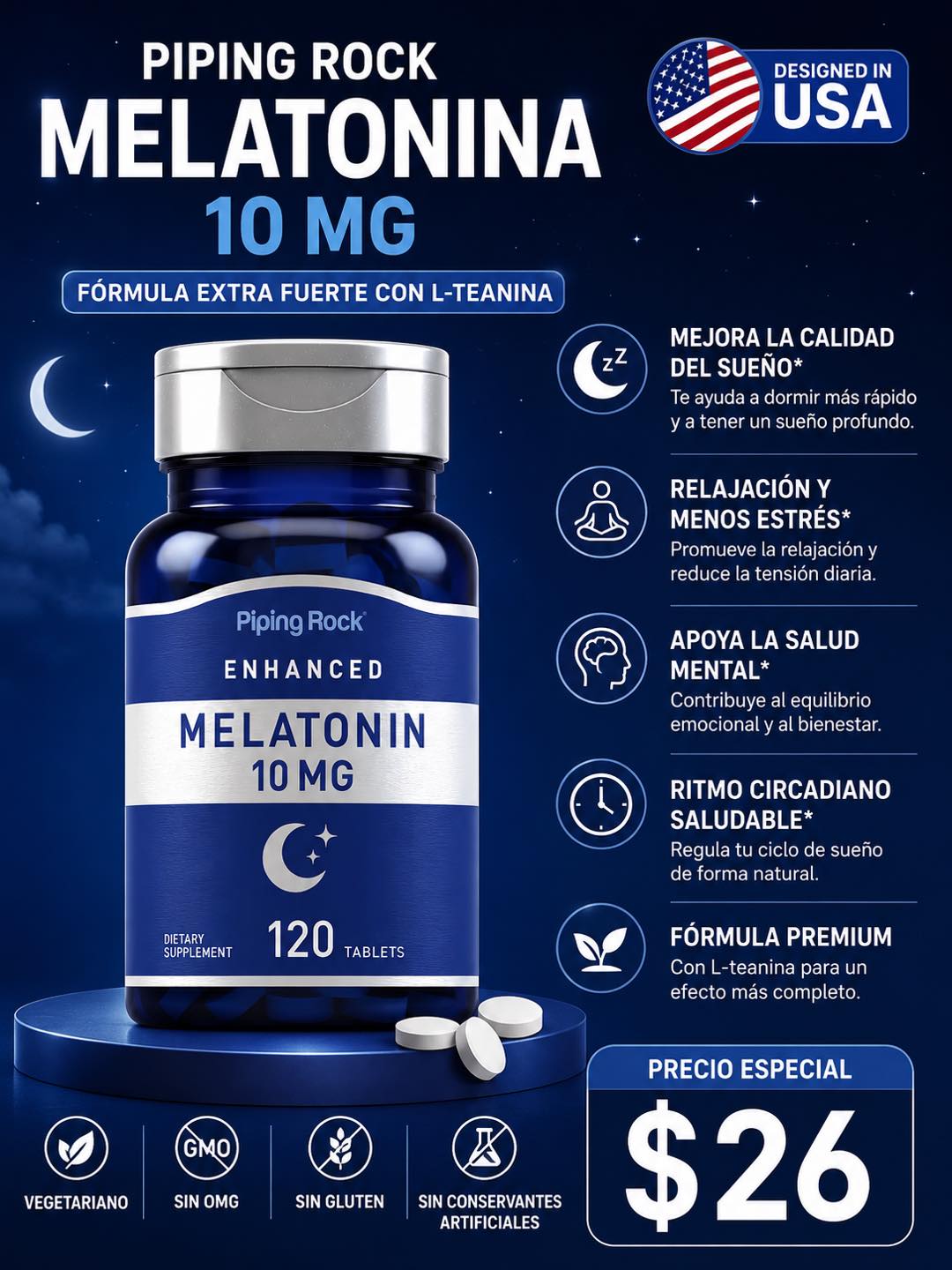 Vitaminas-Supply. Facebook ad: ¡DESPIERTA TU POTENCIAL CON NUTRICIÓN INTELIGENTE!