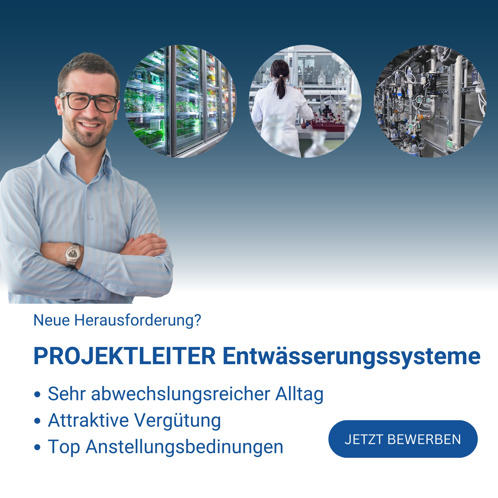 VAC Systems AG Facebook ad: Wir suchen dich, Projektleiter Anlagebau