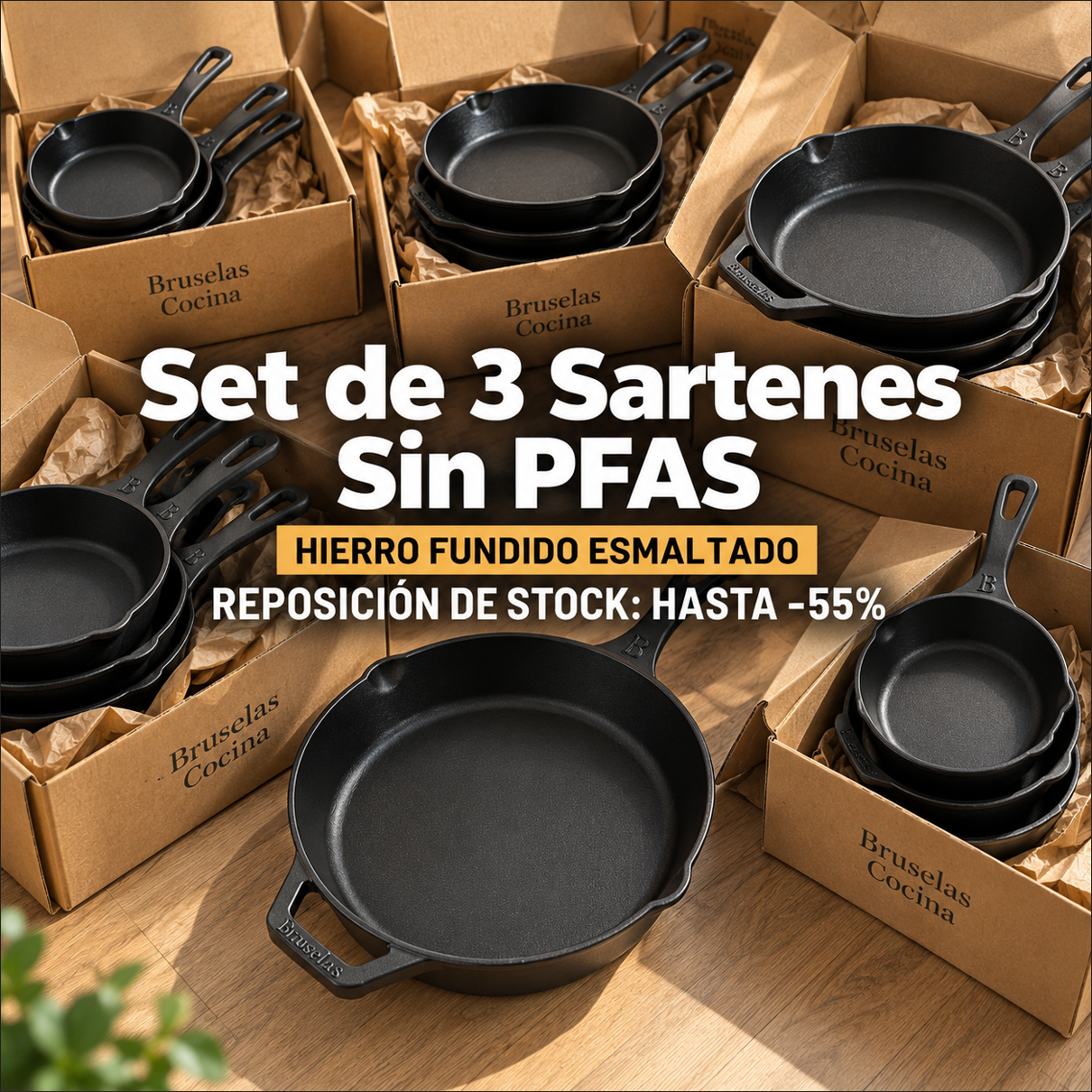 Bruselas Cocina Spain Facebook ad: Vuelve el sartén más buscado de TODA ESPAÑA