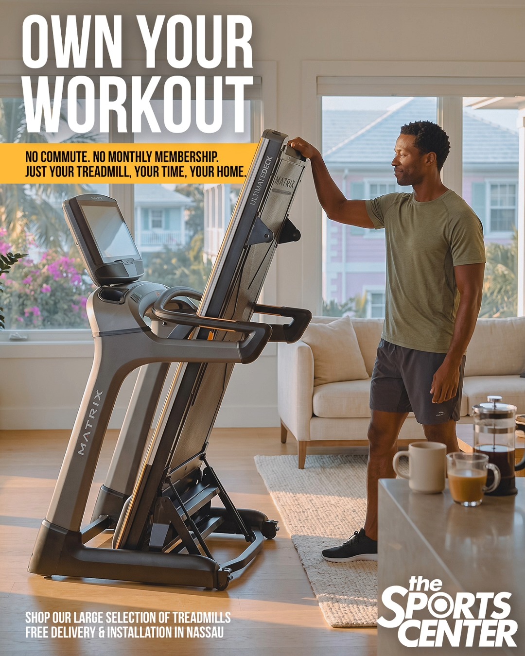 The Sports Center Facebook ad: Skip the drive, the monthly membership, the crowds…