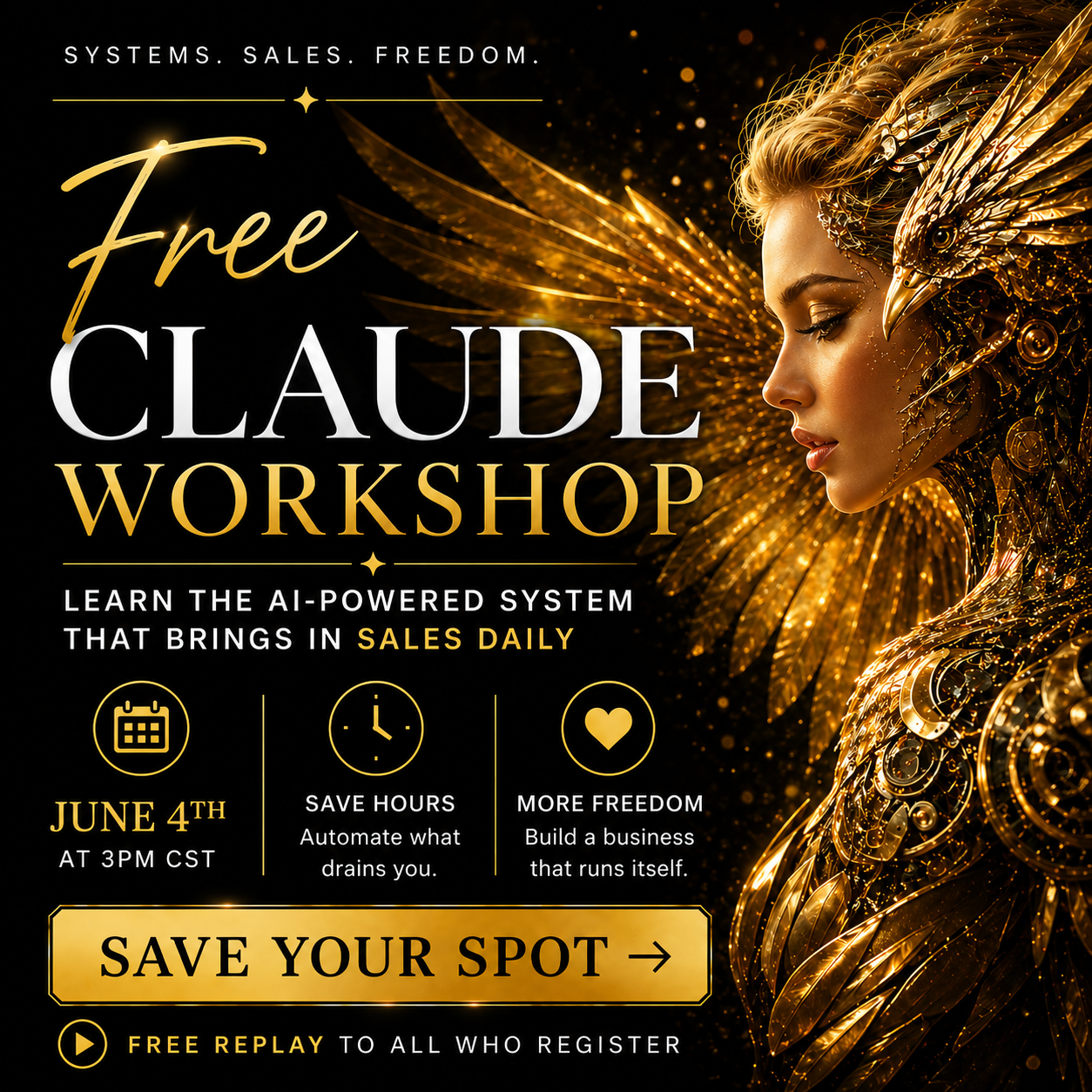 Coach Becky Beach Facebook ad: Migrate to Claude.seamlessly!