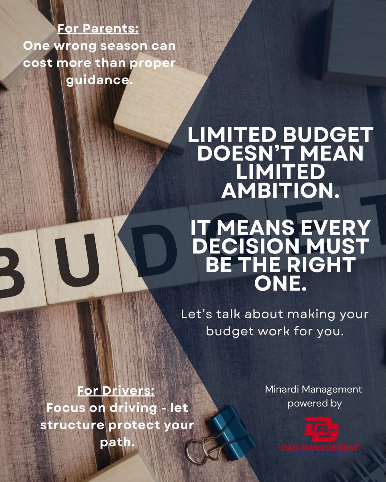 Minardi Management Facebook ad