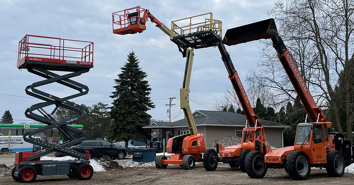 AAA Services Plus Facebook ad: Rent a Telehandler Today, Power & Efficiency for…