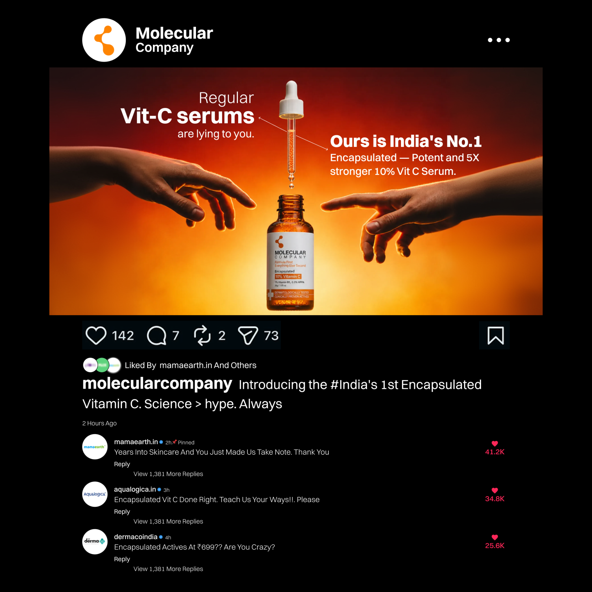 Molecular Company. Facebook ad from May 28, 2026