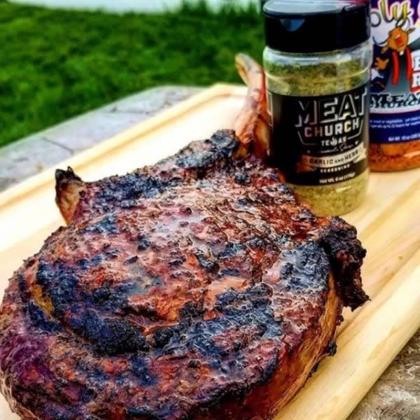 Meat Church BBQ Facebook ad: Shop Our Award-Winning BBQ Seasonings