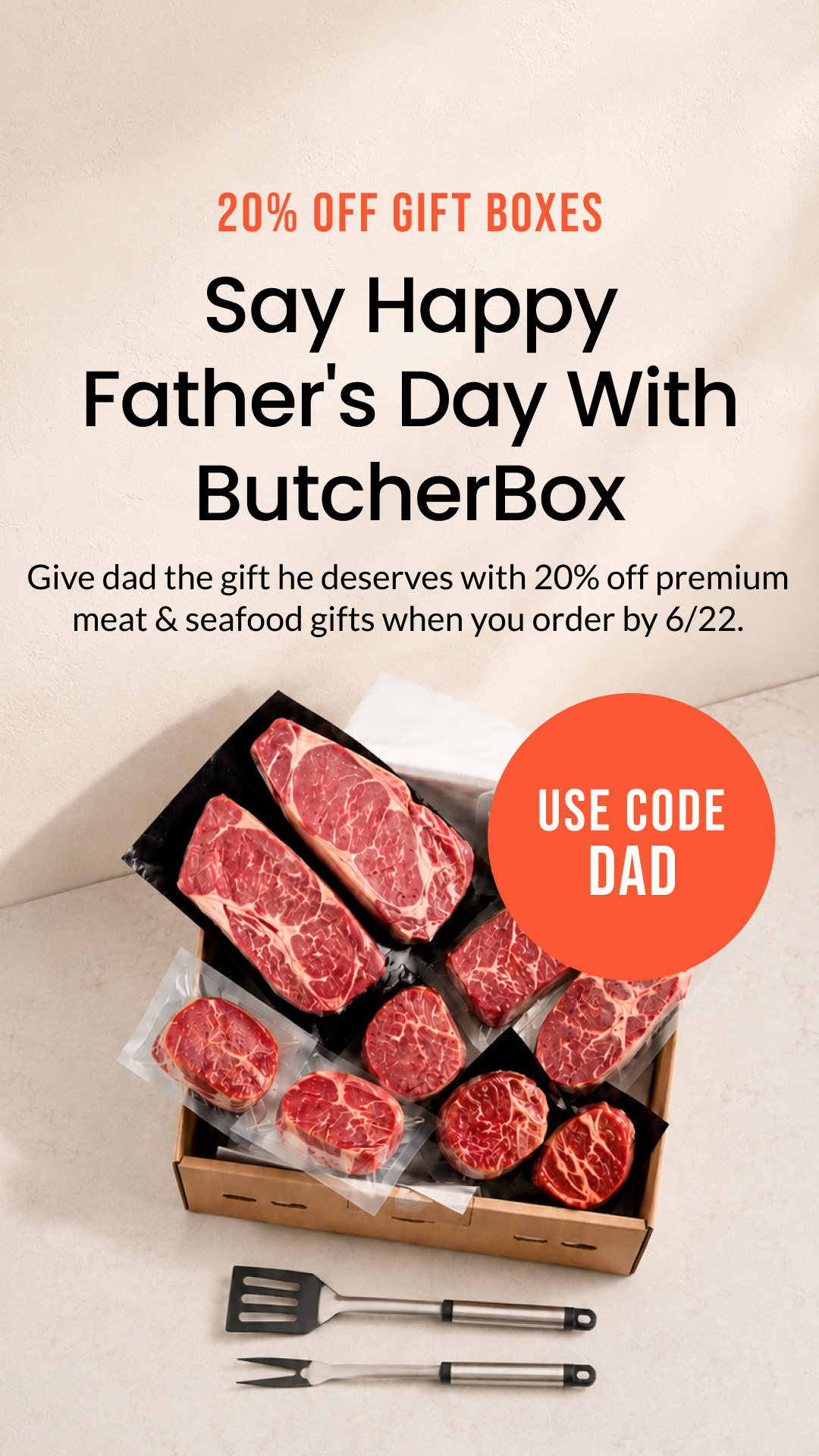 ButcherBox Facebook ad