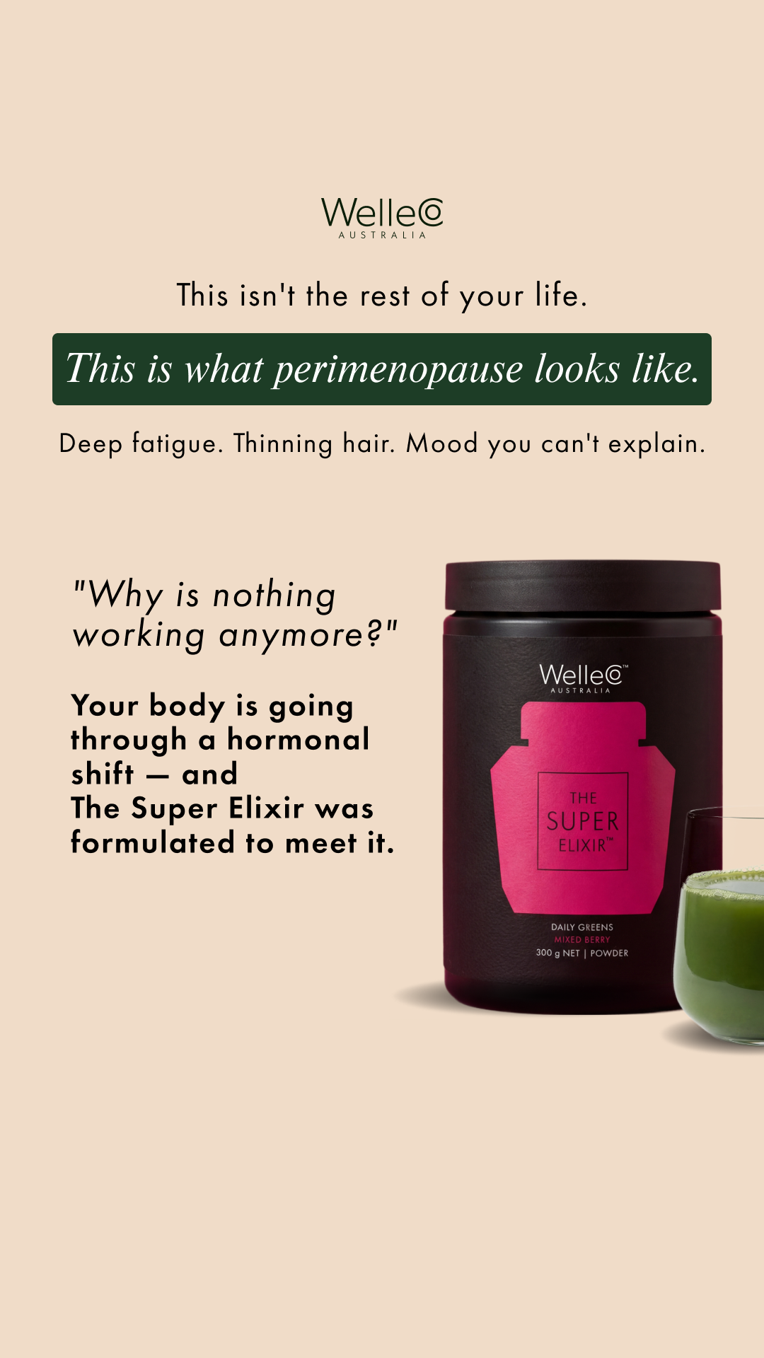 WelleCo Facebook ad