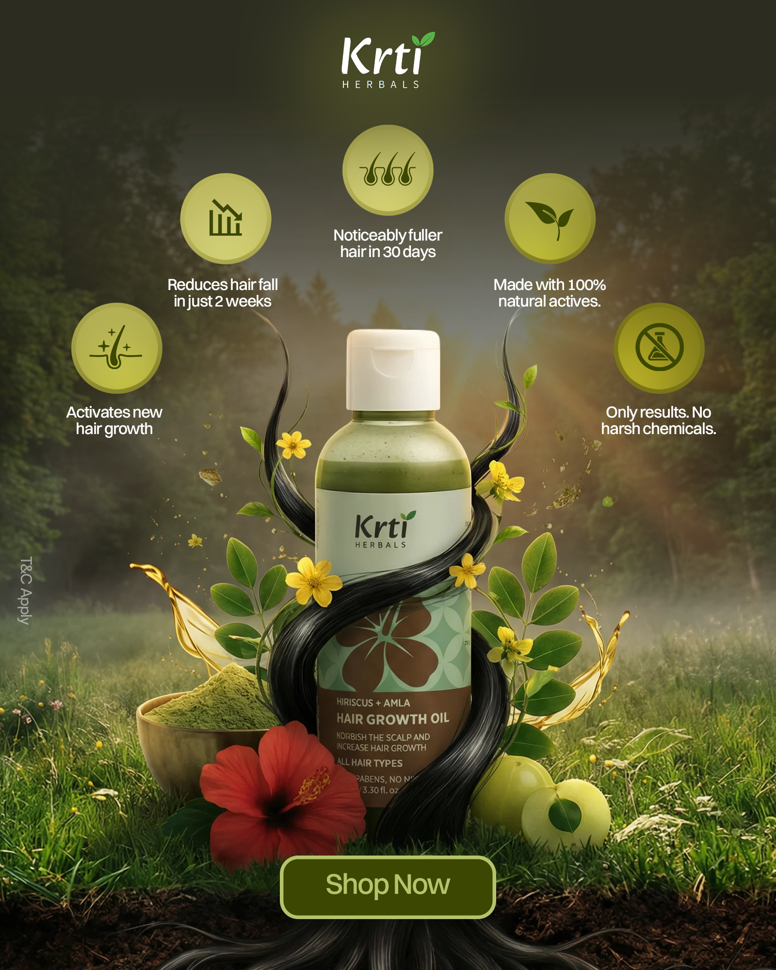 Krti Herbals Facebook ad