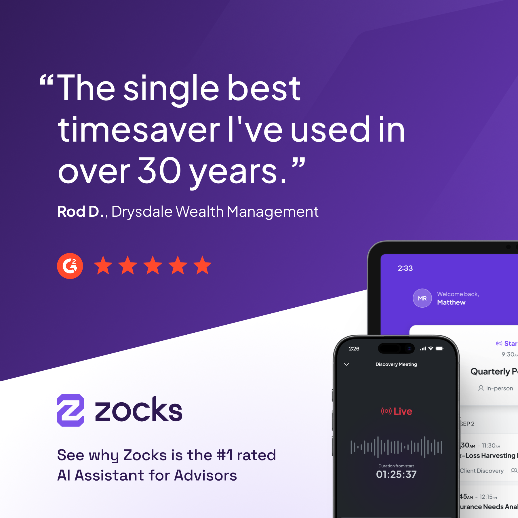 Zocks Facebook ad